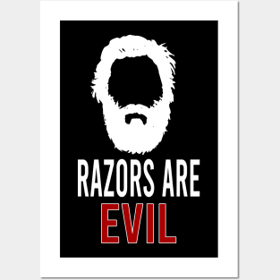 Hipster razor Posters and Art